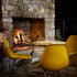 Cadeira Eames DSR em Plástico / Base Preta